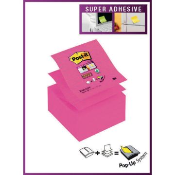 Post-it Large Format Lined Z-Notes Fuschia - Pack of 5