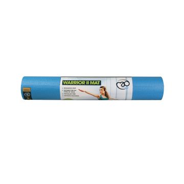 Fitness Mad Warrior II Yoga Mat 4mm - Light Blue