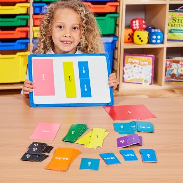 Double-Sided Magnetic Fraction Squares - Pack of 51