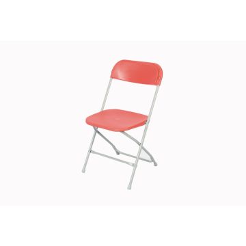 Straight Back Folding Chair - Burgundy