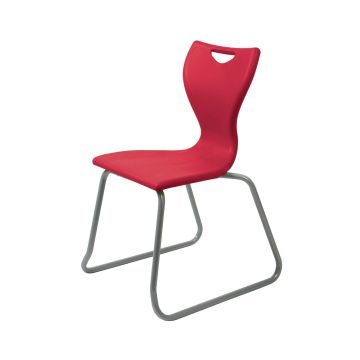 EN40 Skid Base Chair - Grey Frame - Grey