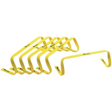 Precision Flat Hurdles - 6in - Yellow - Pack of 6