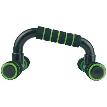 Urban Fitness Push Up Bars - Black/Green - Pair