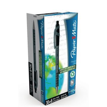 Paper Mate Flexigrip Ballpoint Pen Black - Pack of 36