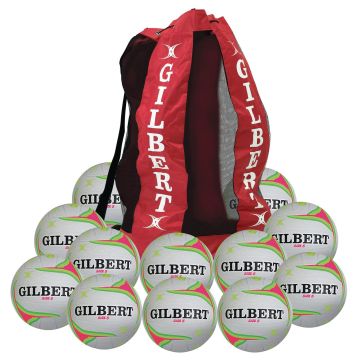 Gilbert APT Training Netball - Size 5 - Fluorescent - Pack 12