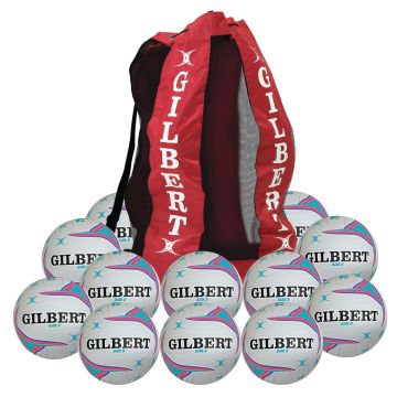 Gilbert APT Training Netball - Size 5 - Purple - Pack 12