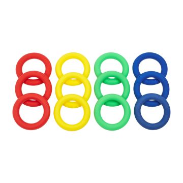 PVC Ring Pack - Assorted - Pack of 12