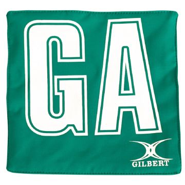 Gilbert Netball Pro Patch Bib - Green/White - Pack of 14