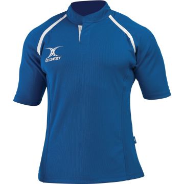 Gilbert Xact Plain Rugby Shirt - Royal Blue - L