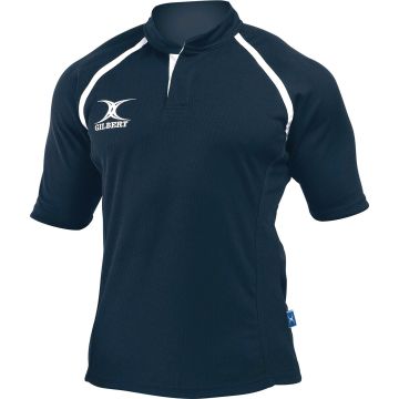 Gilbert Xact Plain Rugby Shirt - Dark Navy - M