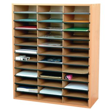 Pigeon Hole Unit 36 Section - Beech