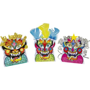 Chinese New Year Dragon Decorations - Pack of 30