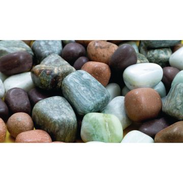 Assorted Coloured Pebbles - 1kg