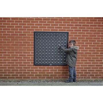 Outdoor/Indoor Chalkboard 1 -100 Number Square