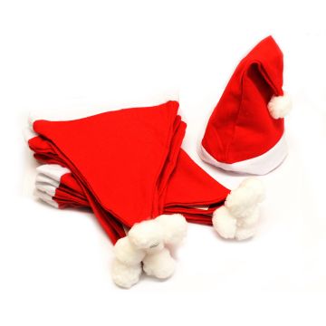 Santa Hats - Pack of 12