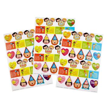 Birthday Stickers - Pack of 100