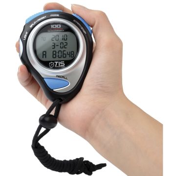 Tis Pro 234 100 Lap Stopwatch - Blue/Grey