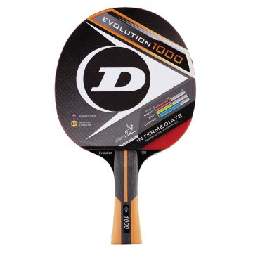 Dunlop Evolution 1000 Table Tennis Bat - Red