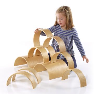 Wooden Arches and Tunnels - Pack of 10