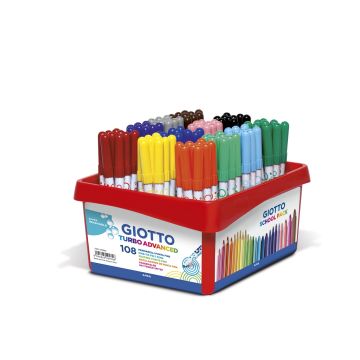 Giotto Turbo Advanced Colour Pens - Pack of 108