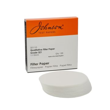 Wet-strengthened Med Filter Papers 110mm dia. Pack of 100