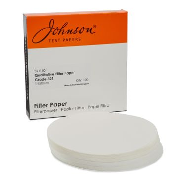 Wet-strengthened Med Filter Papers 150mm dia. Pack of 100