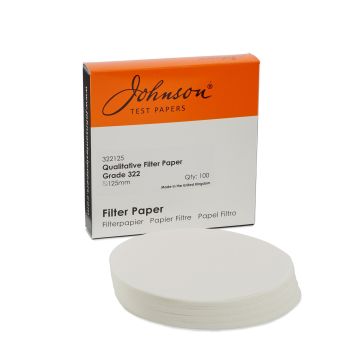 Wet-strengthened Fast Filter Paper 125mm dia. Pack of 100
