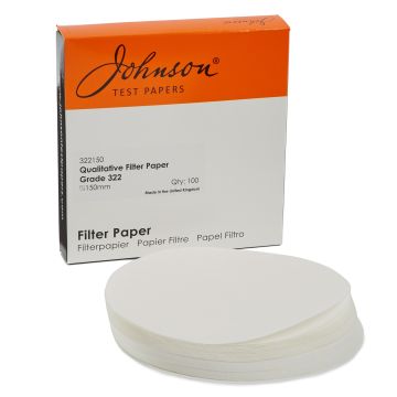 Wet-strengthened Fast Filter Paper 150mm dia. Pack of 100