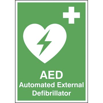 AED Sign - 210 X 148mm SA Vinyl