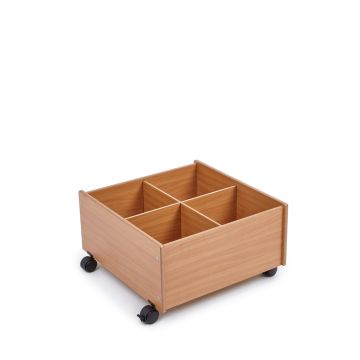 Mobile Floor Level Kinderbox - Beech