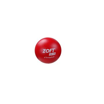 Zoftskin Dodgeball - Size 6 - Red