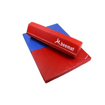 Beemat Folding Balance Beam and Mat Pack - Red/Blue