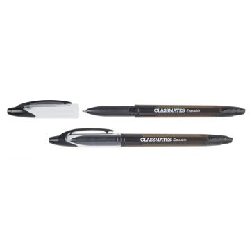 Classmates Erasable Rollerball Pen - Black - Pack of 12