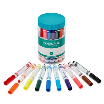 Classmates Colour Marker Pen - Assorted - Pack of 20