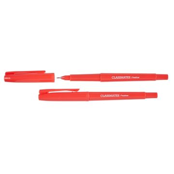 Classmates Fineliner Pen Red - Pack of 10
