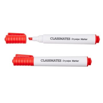 Classmates Whiteboard Marker Red Chisel Tip - Pack of 10