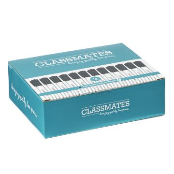 Classmates Whiteboard Marker - Black - Chisel Tip - Pk 50