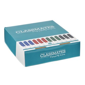 Classmates Dry-Wipe Marker Pens-Bullet Tip-Assorted- Pk 144