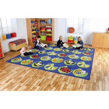 Large Square Bug Placement Carpet