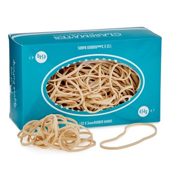 Classmates Rubber Bands 454g 152x3mm (Warning May Contain Natural Rubber Latex)