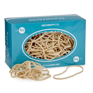 Classmates Rubber Bands - 152x3mm - Pack of 454g