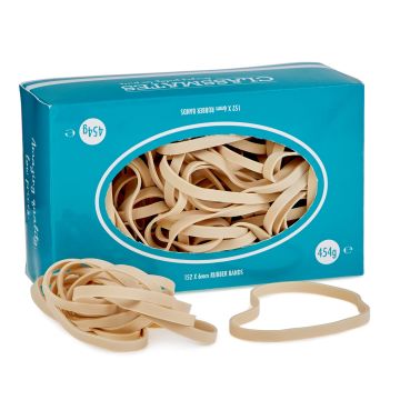 Classmates Rubber Bands 454g 152x6mm (Warning May Contain Natural Rubber Latex)