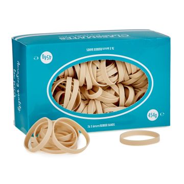 Classmates Rubber Bands 454g 76x6mm (Warning May Contain Natural Rubber Latex)