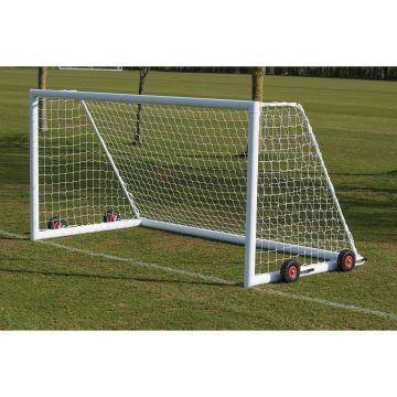Harrod Sport 3G Weighted Portagoal - 21 x 7ft (Junior) - White - Pair