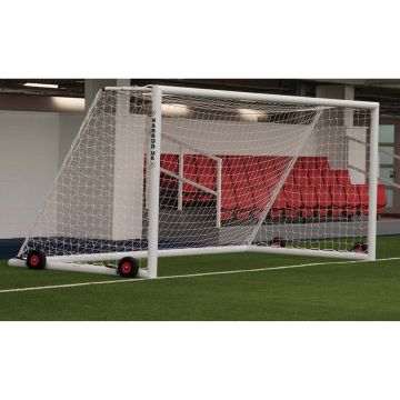 Harrod Sport 3G Weighted Portagoal - 16 x 7ft (9v9) - White - Pair