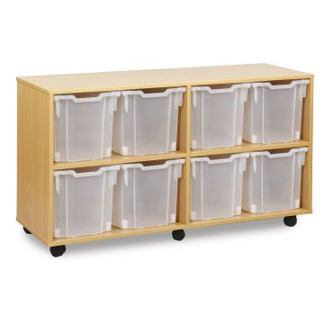 8 Jumbo Tray Unit - Clear Trays