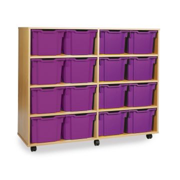 16 Extra Deep Tray Unit - Blue Trays