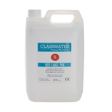Classmates PVA Glue - Red Label - 5 Litre