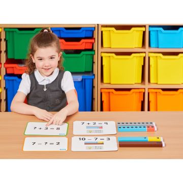Connecting Number Rods Addition and Subtraction 1 -20 Cards