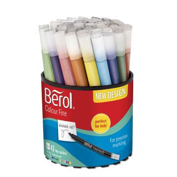 Berol Colour Fine Pens - Assorted - Pack of 42